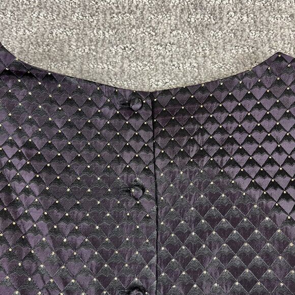 Scott McClintock Tank Top Womens 16W Y2K Millennium 2000 Sleeveless Button Back - Picture 3 of 9